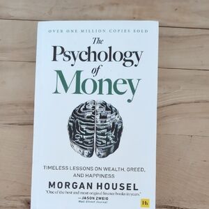 The Psychology of Money by Morgan Housel - White & Green Cover